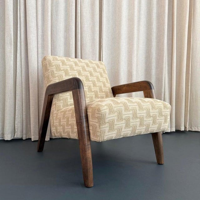 Russel Wright Early Mid-Century Modern Thonet Armchair Attributed to Russel Wright For Sale - Image 4 of 11