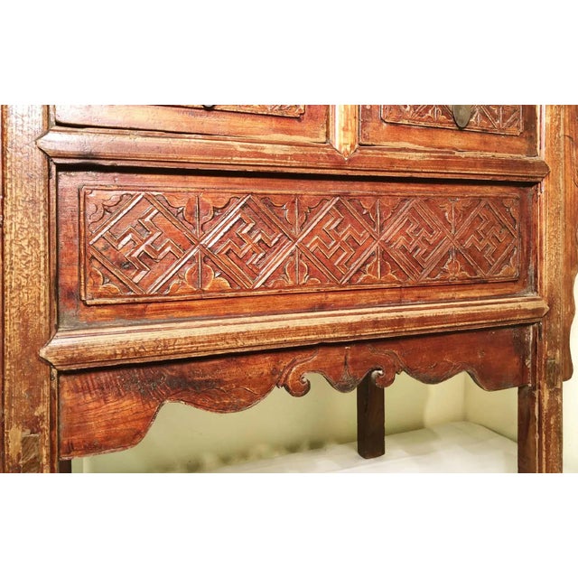 Auburn Antique Chinese Altar Cabinet, Circa 1800-1849 For Sale - Image 8 of 10