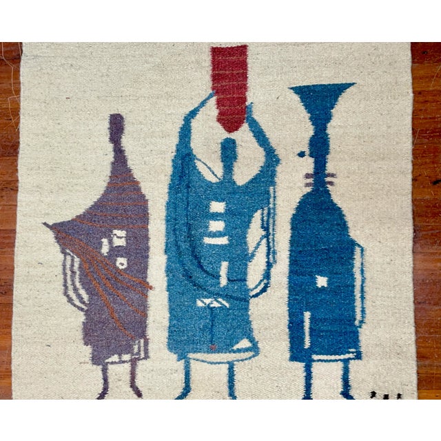 Mid-Century Modern 1960s S. African Mohair Tapestry by Johana For Sale - Image 3 of 12