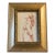 1970’s Original Small Sepia Female Nude Study Drawing Ornate Tabletop Frame For Sale