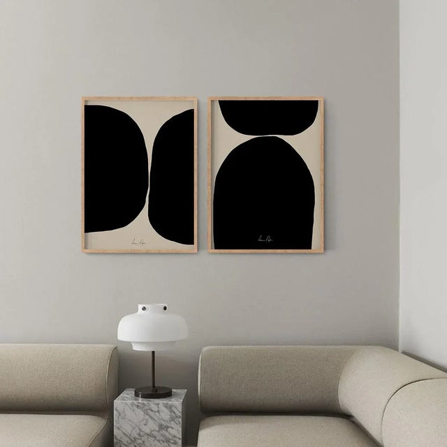 Contemporary Contemporary Minimalist Abstract Giclee Prints, Framed - a Pair For Sale - Image 3 of 7