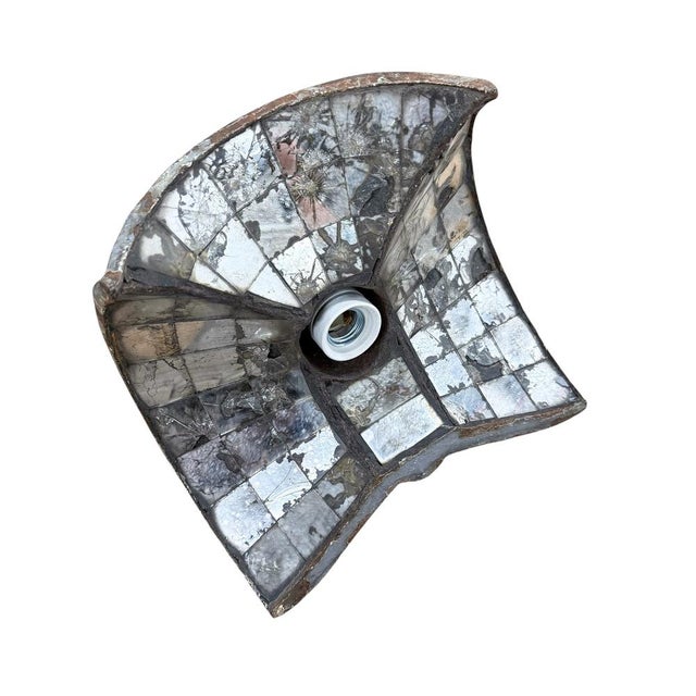 Vintage Industrial Mirrored Pendant Light by Esla, 1920s For Sale - Image 15 of 17