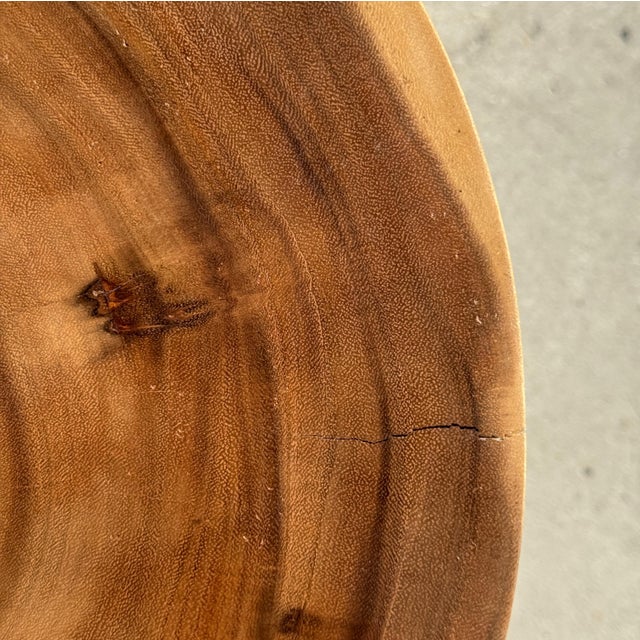 Side Table in Natural Suar Wood, 1980s For Sale - Image 17 of 18