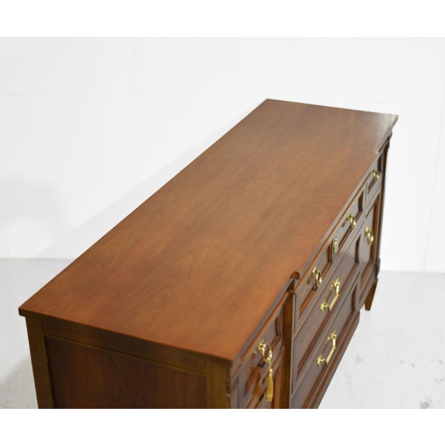 Wood Mid Century Transitional Credenza by Thomasville For Sale - Image 7 of 15