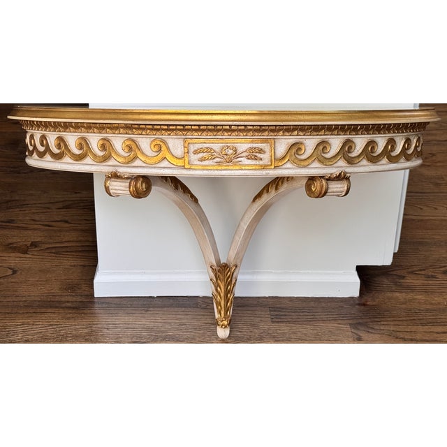 Hollywood Regency Dorothy Draper Style Large Scale Wall Mounted Shelf For Sale - Image 12 of 18
