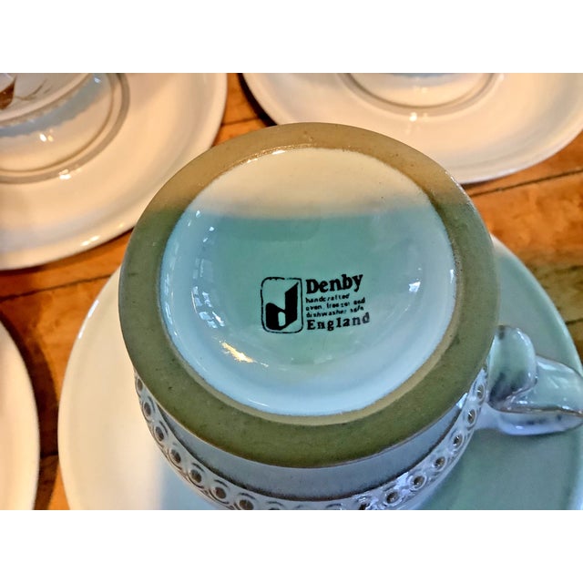 Vintage Denby England Lorraine Butterfly Stoneware Coffee Tea Set-17 PCS For Sale In Dallas - Image 6 of 6