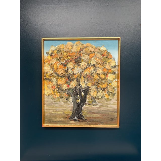 Nils Olsson, Chestnut Tree in Bloom, 1950s, Oil Painting on Canvas, Framed For Sale - Image 15 of 18