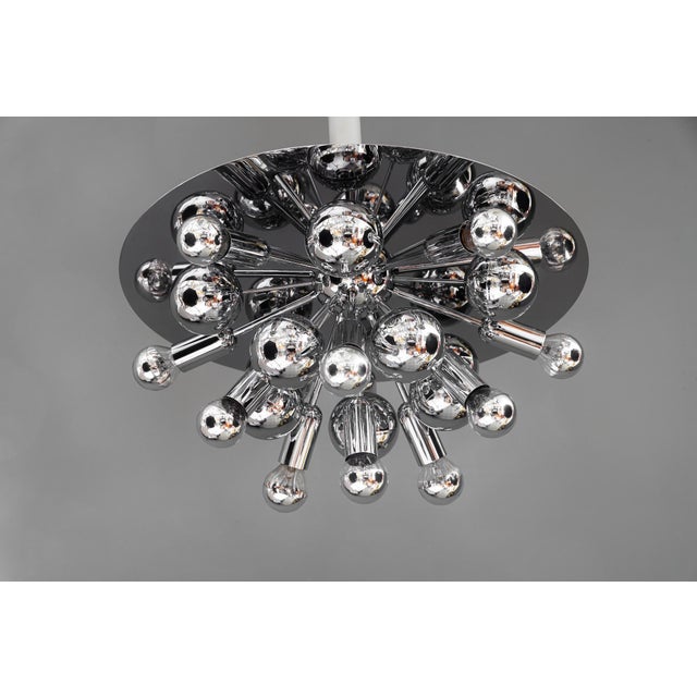 Large Flushmount in Chrome from Cosack Leuchten, 1970s For Sale - Image 3 of 15