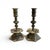 Traditional 19th Century Belgian Pair of Heavy Bronze Candlesticks For Sale - Image 3 of 4