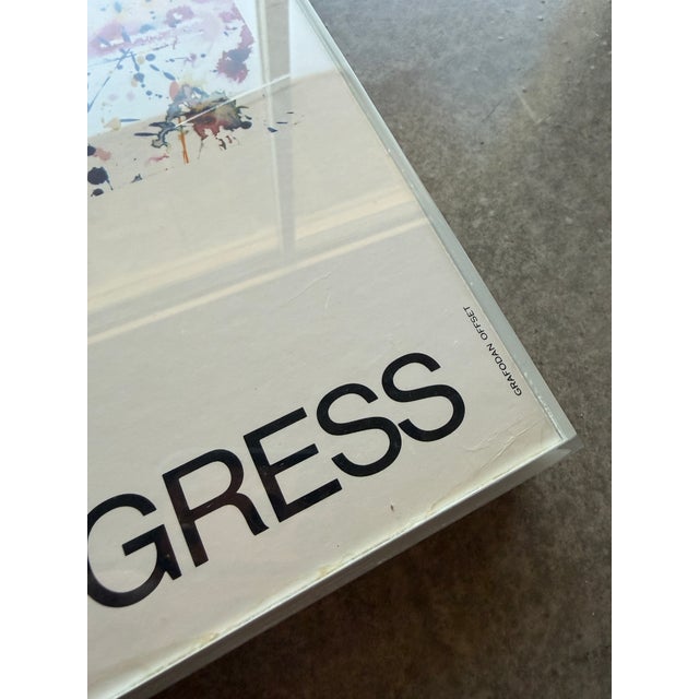 Sam Francis 1977 Louisiana Museum Exhibition Poster Custom Acrylic Box Frame Jerry Solomon Munn Denmark For Sale - Image 16 of 18
