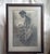 Vintage Mid-Century Figurative Charcoal Drawing of Kneeling Figure With Glowing Orb – Signed "Fryson" For Sale - Image 4 of 8