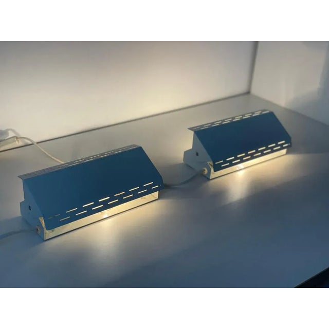 Danish Metal Wall Lamps, 1960s, Set of 2 For Sale - Image 9 of 11