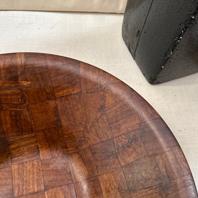 Large 1970s Lightweight Wooden Bowl For Sale - Image 4 of 8