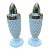 White Milk Glass Hobnail Salt & Pepper Shakers- A Pair For Sale