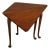 Mid 20th Century Kittinger Colonial Williamsburg Mahogany Drop-Leaf Napkin Table For Sale