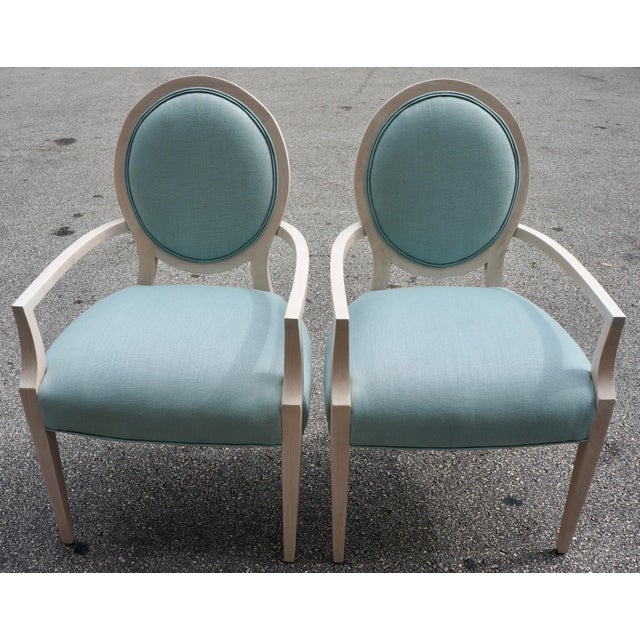 Wood Mid 20th Century Louis XVI Style Dining Chairs Set of 8 For Sale - Image 7 of 8