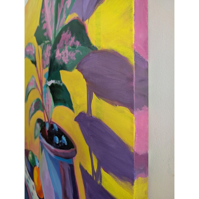 2020s Still Life Vase Fruit Plant - Contemporary Oil on Canvas Original Painting by Paul Scaturro For Sale - Image 5 of 6