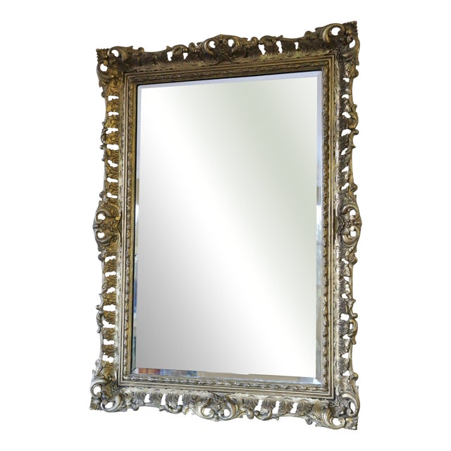 Antique Gilt Overmantle Wall Mirror, 19th Century For Sale