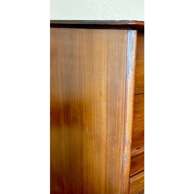 Brown Mid 20th Century Modern Highboy Dresser For Sale - Image 8 of 11