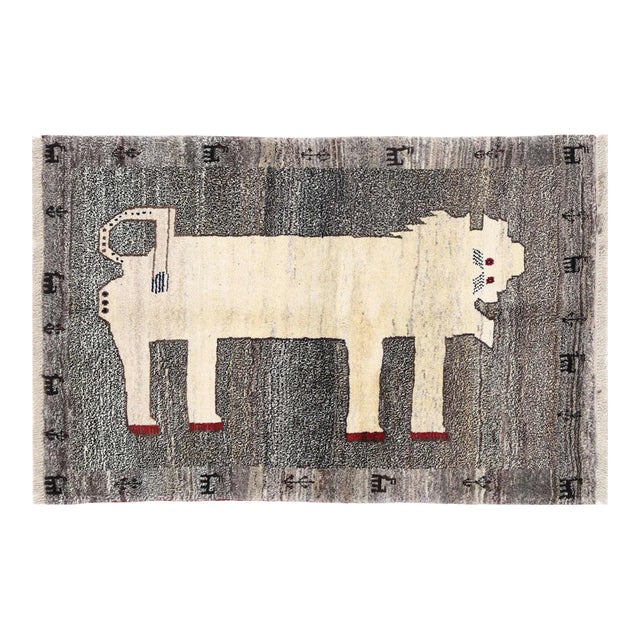 Distinctive Majestic Persian Lion Rug For Sale