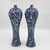 Vintage Chinoiserie Blue and White Tall Slender Dragon Vases - A Pair For Sale In New York - Image 6 of 9
