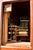 Vintage Daneker Grandfather Clock Cherry Moon Phase Chime Beveled Glass For Sale - Image 16 of 18