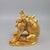 Traditional Gilt Bronze Qilin Paperweight – 3.9" Mythical Beast Sculpture With Scale Detail For Sale - Image 3 of 9