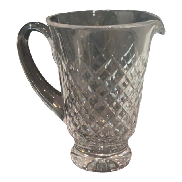 Mid 20th Century Footed Waterford Crystal Pitcher, Alana Pattern For Sale