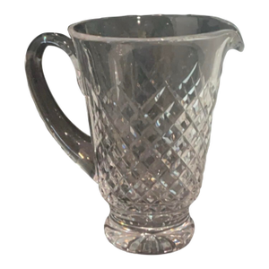 Mid 20th Century Footed Waterford Crystal Pitcher, Alana Pattern