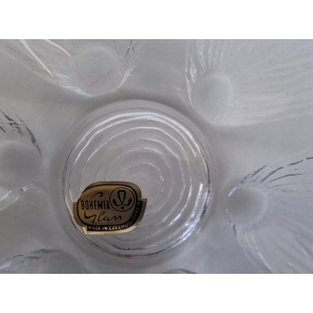 Bohemia Glass Flower Dessert Bowls, Former Czechoslovakia, 1960, Set of 6 For Sale - Image 12 of 18