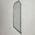 An Italian wall mirror from the 1960s, framed in brushed metal with subtle variations of silver and bronze tones. The...
