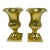 Heavy Brass Vases, a Pair For Sale