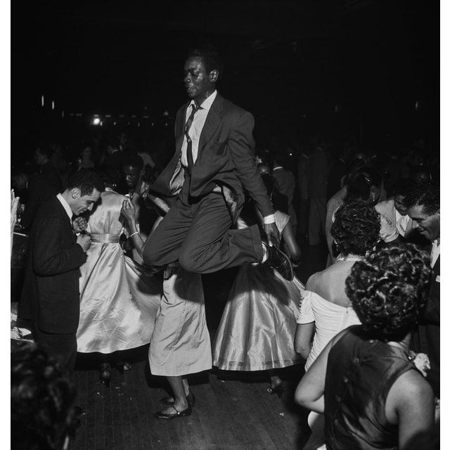 Audubon Ballroom An energetic dancer at the Audubon Ballroom in Manhattan, New York City, circa 1956. (Photo by F. Roy...