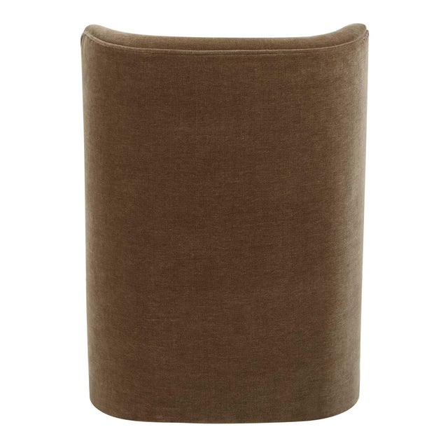 Outlook Modern Velvet Dining Chair For Sale - Image 6 of 9