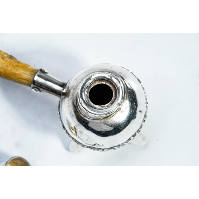 Stately Antique Cigar Lighter Antler Handle Sterling Silver Tobacciana For Sale In New York - Image 6 of 12
