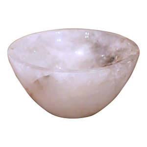 Large Brazilian Carved Rock Crystal Bowl Vide-Poche