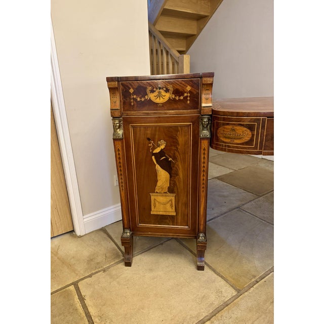 Large Antique George III Mahogany and Satinwood Inlaid Sideboard, 1800 For Sale - Image 10 of 14