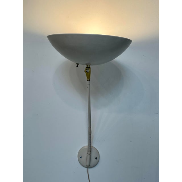 1960s 1960s Gooseneck Wall Lamp Attributed to Kurt Versen For Sale - Image 5 of 12