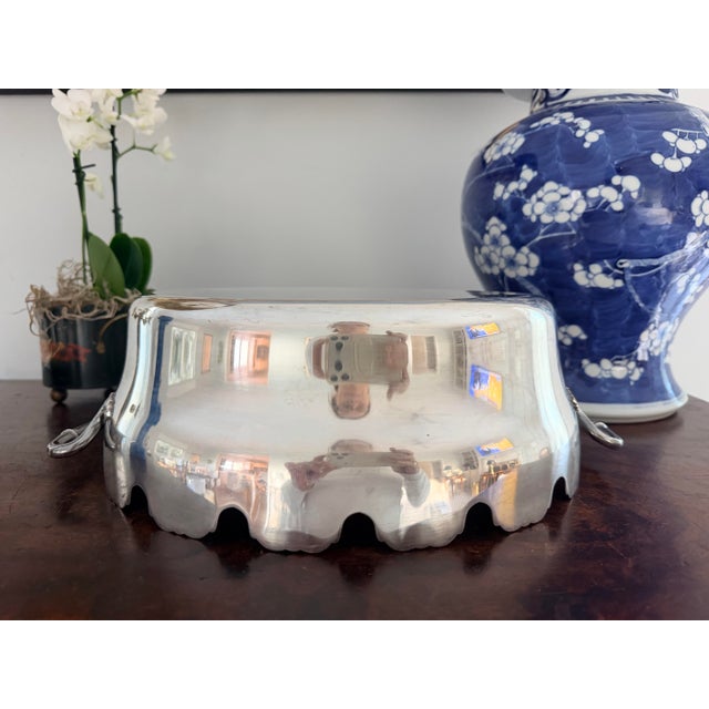 Vintage French 'Rafraichissoir' Glass Cooler, Monteith Style Centerpiece Bowl Cachepot For Sale In Savannah - Image 6 of 9