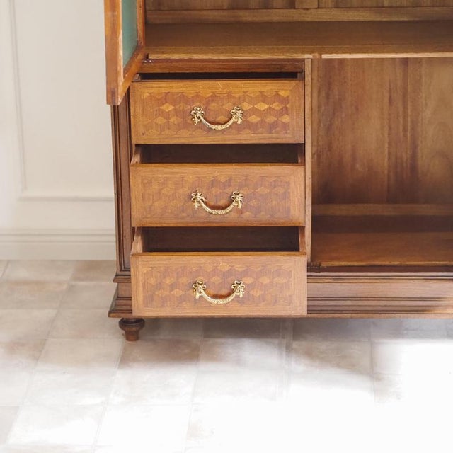 Louis XVI Style Mahogany Mirror Cabinet, 1890 For Sale - Image 4 of 9