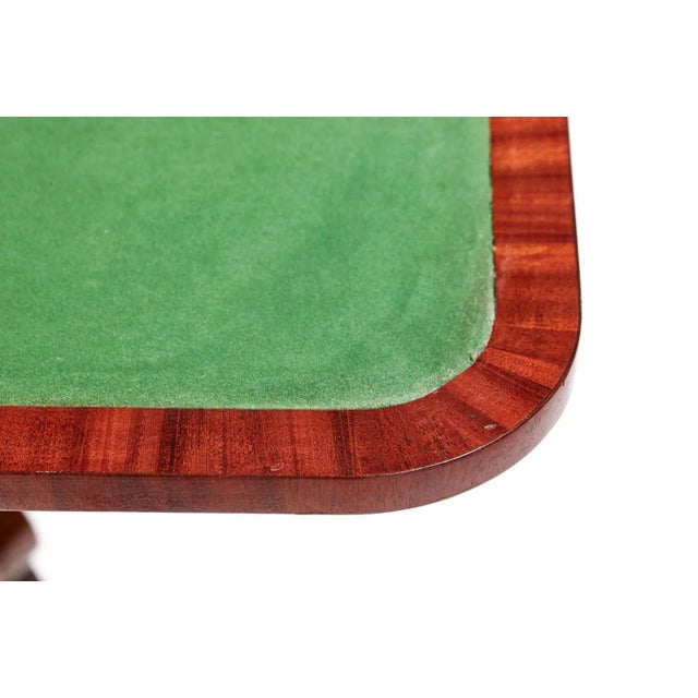 Antique Regency Mahogany Card Table For Sale - Image 11 of 15