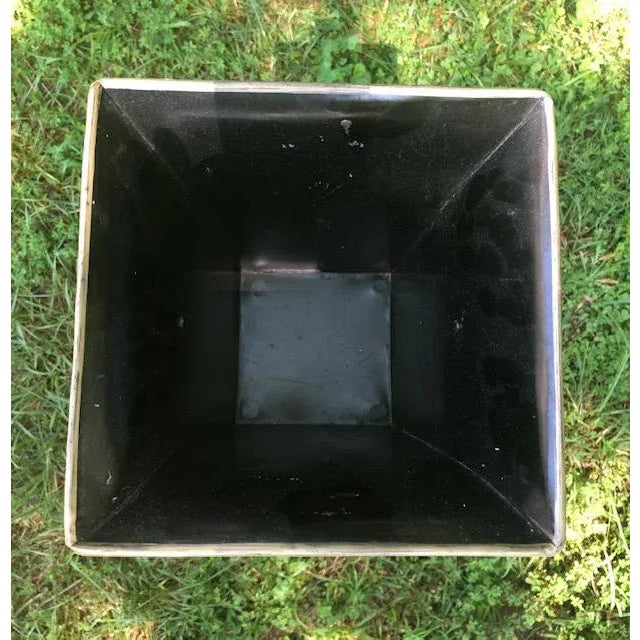 Flora and Fauna Decoupage Toleware Planter For Sale In Greenville, SC - Image 6 of 11