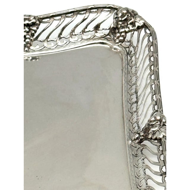 Tiffany & Co. Sterling Tray Grape & Vine Design Influences Paulding Farnham For Sale - Image 11 of 12