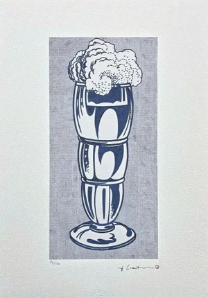 After Roy Lichtenstein, "Ice Cream Soda", 1990s, Silk-Screen
