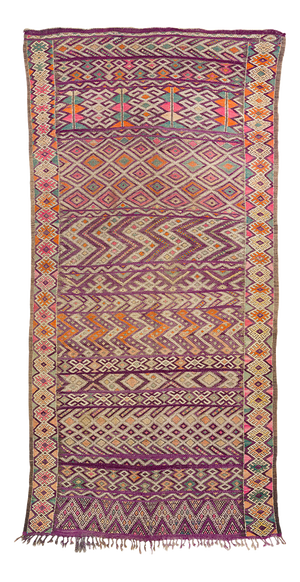 Vintage Berber Handwoven Rug, Morocco, 1990s