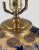 Early 20th Century Satsuma Royal Blue Hand Painted Romantic Roses Gilded Table Lamp Vase For Sale - Image 9 of 12