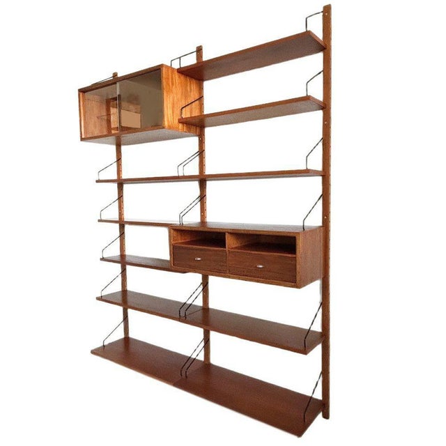 Mid-Century Danish Royal Wall Unit by Poul Cadovius, 1950s For Sale - Image 3 of 13