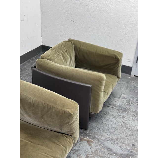 Tito Agnoli for Poltrona Frau La Capanelle Club Chairs, Pair For Sale In San Francisco - Image 6 of 12