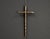 Brutalist Brass Cross, 1950s For Sale - Image 10 of 10