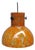 Ceiling Light in Flamed Orange, Green, Black, Beige by Peill & Putzler, 1970s For Sale